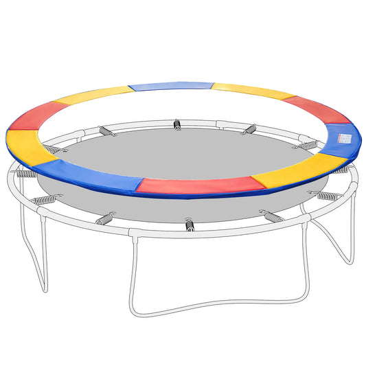 8ft Trampoline Pad Safety Foam Replacement Jump Cover Colorful Kids Crystal