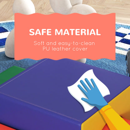 4 Piece Foam Play Set for Toddlers and Children, Classic Colour