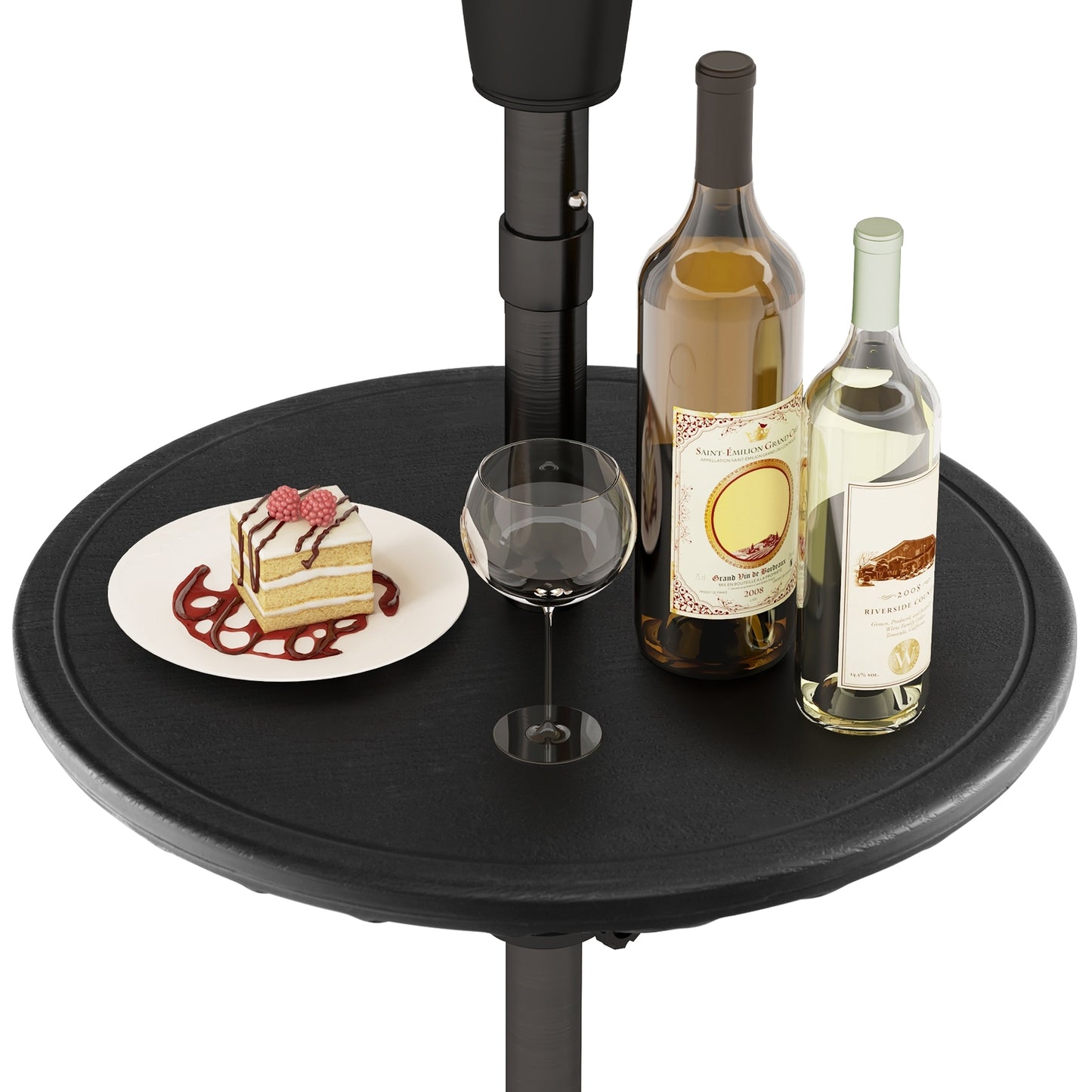 20 Inches Outdoor Adjustable Umbrella Table with 1.5 Inches Umbrella Hole Kids Crystal