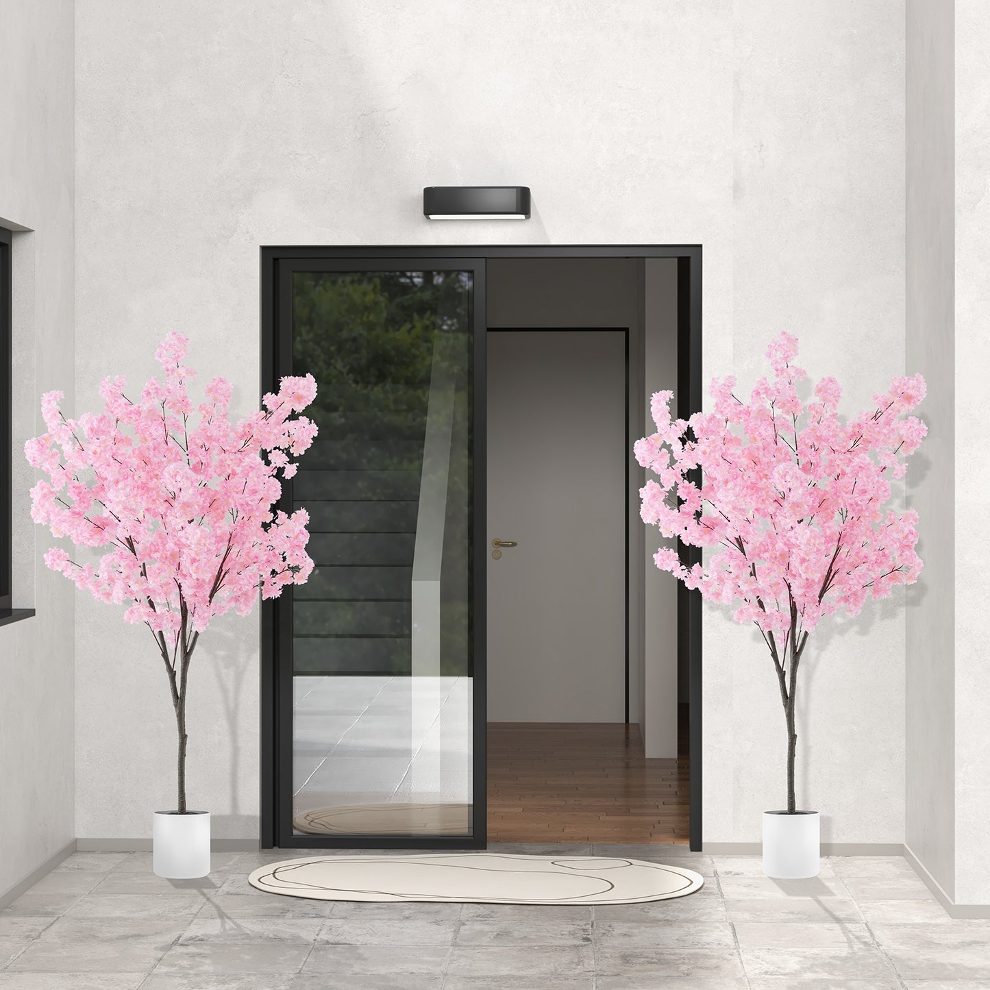 6.5 FT Tall Artificial Cherry Blossom Tree with 900 Pink Flowers Kids Crystal