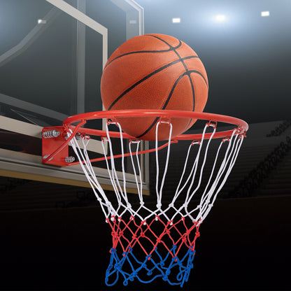 18 Inch Basketball Rim Goal Replacement with All Weather Net and Mounting Hardware-Orange