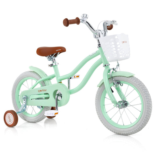14 Inch Kids Bike with Adjustable Seat and Bell for Kids 3-8 Years Olds-14 inches Kids Crystal