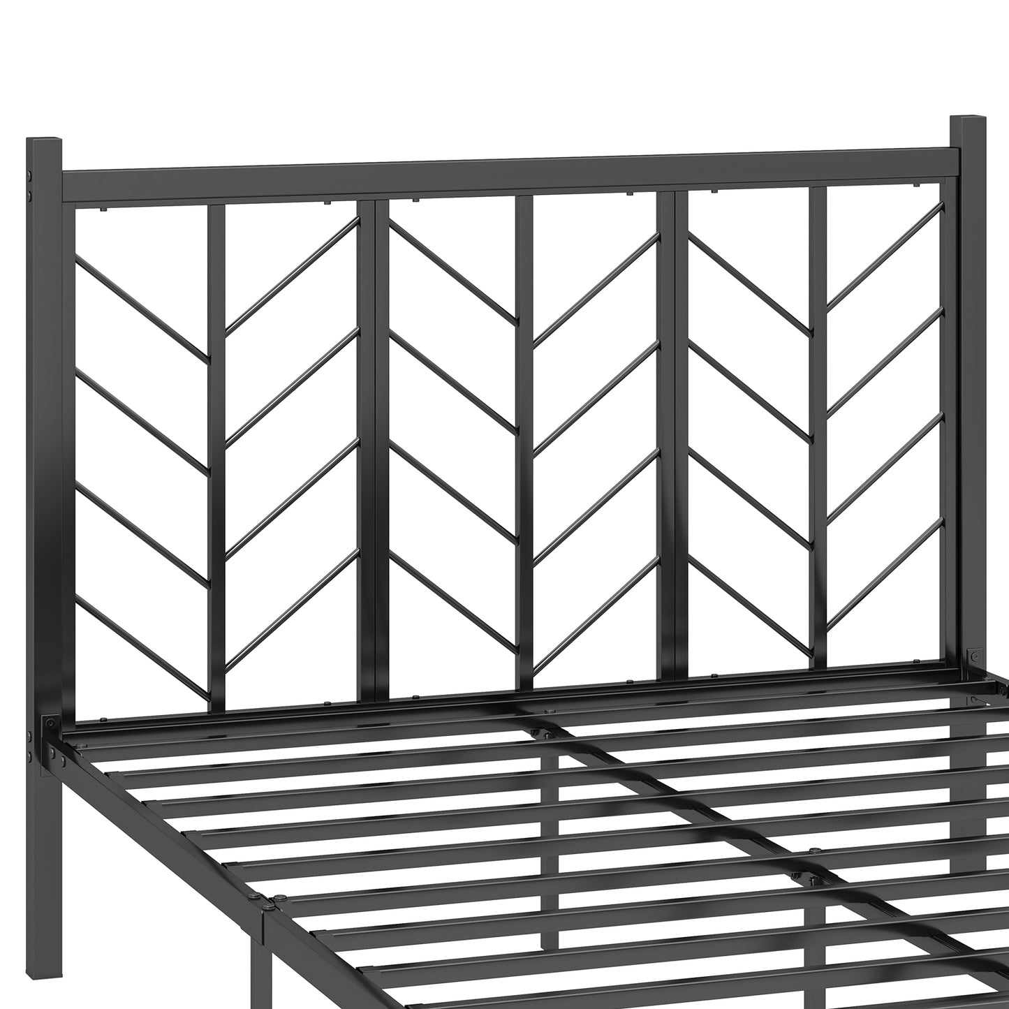 Full Size Platform Bed with Headboard and Metal Frame-Full Size Kids Crystal