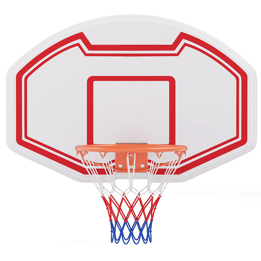 Large Wall Mounted Basketball Hoop with Shatter-proof Backboard Kids Crystal