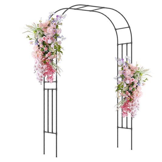 Outdoor Metal Garden Arch Trellis for Climbing Plants Grape Vine Flower Kids Crystal