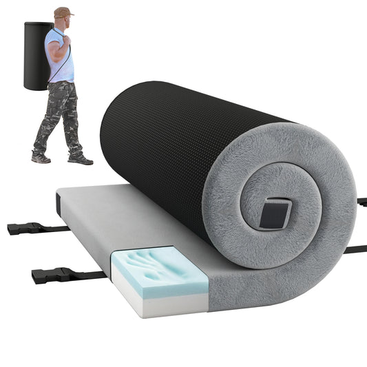 Indoor outdoor Sleeping mat with High density foam Cushion and Carrying Bag-Gary
