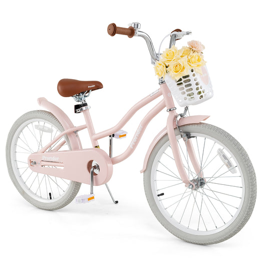 20 Inch Kids Bike with Kickstand for Boys Girls Kids Crystal