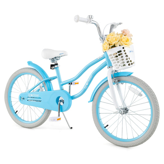 20 Inch Kids Bike with Dual Brakes and Adjustable Seat Kids Crystal