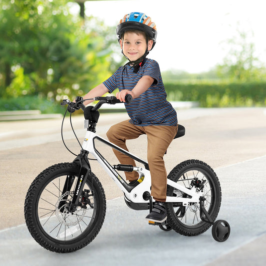 16 Inch Kids Bike Magnesium Alloy Bicycle Adjustable for Aged 4 to 7-16 inches Kids Crystal