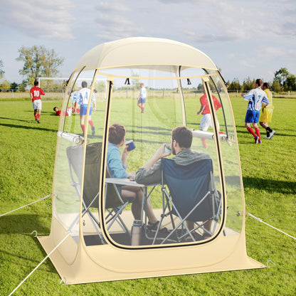 Instant Pop up Sports Tent with Carrying Bag and Floor Mat for 1-2/5-6 People-S