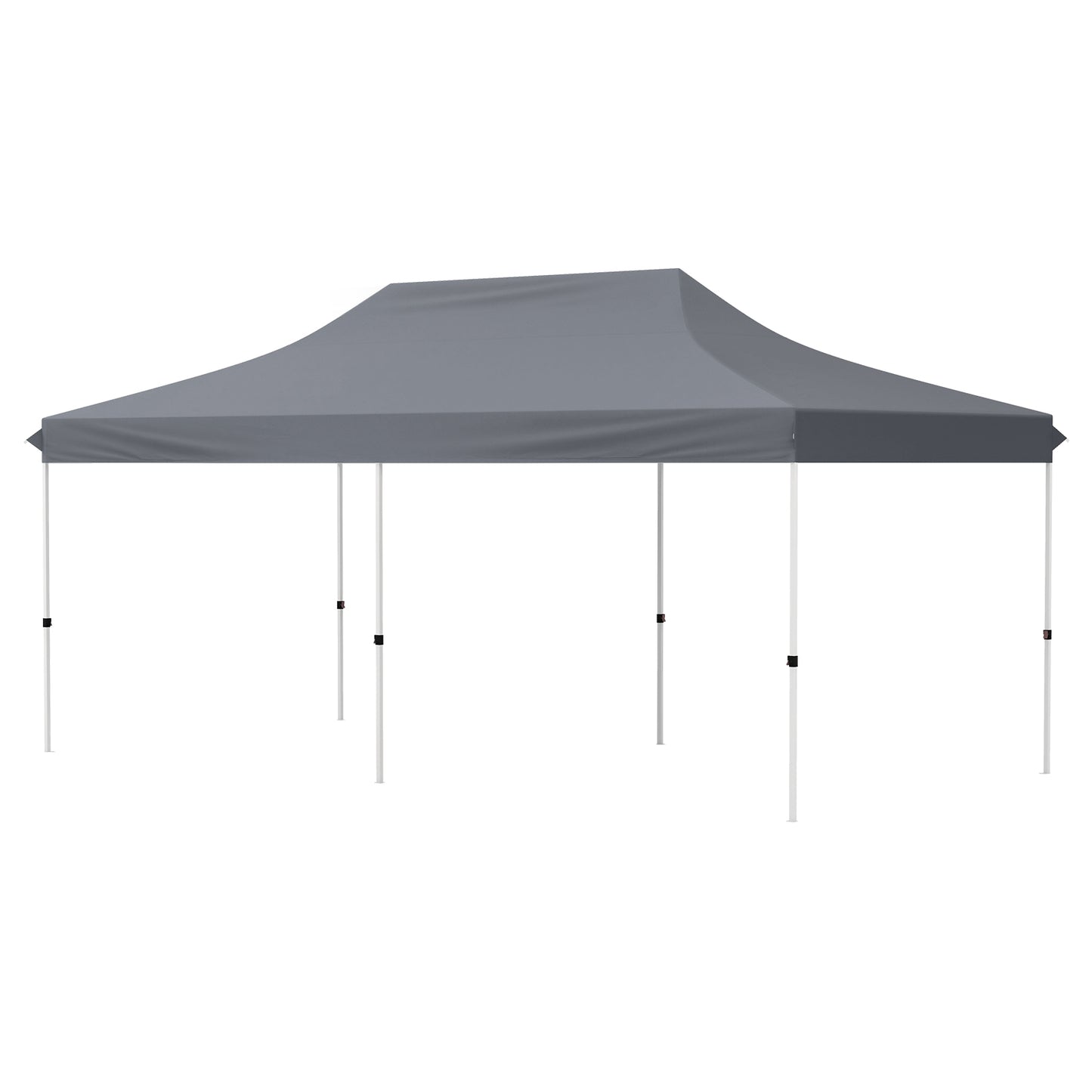 10 X 20 FT Pop up Canopy Tent Foldable Portable Outdoor Gazebo with Carry Bag-Gray Kids Crystal