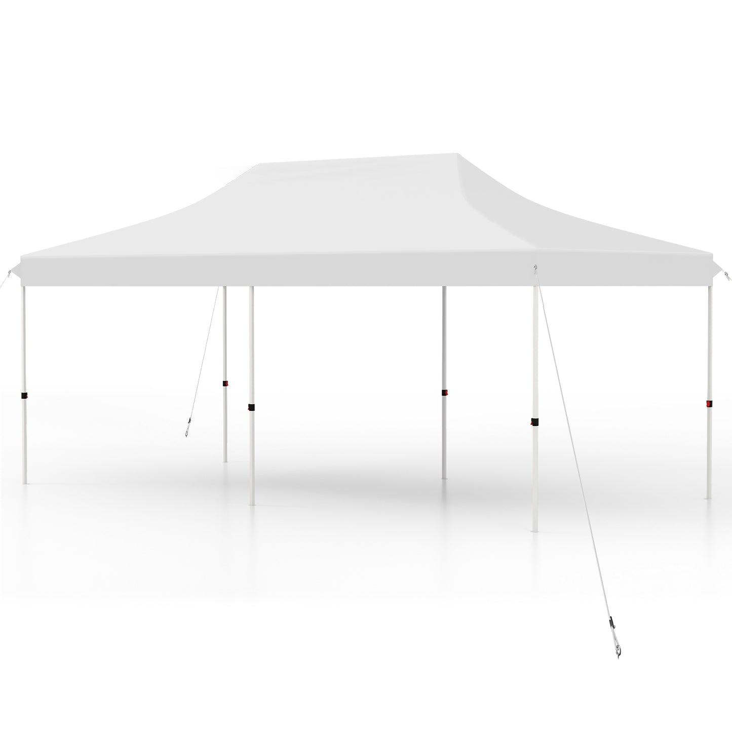 10 X 20 FT Pop up Canopy Tent Foldable Portable Outdoor Gazebo with Carry Bag-White Kids Crystal