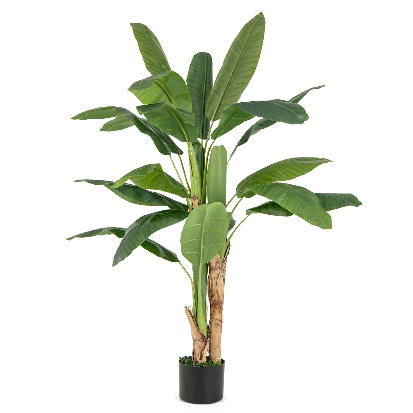 5.3 Feet Tall Bird of Paradise Artificial Plant Faux Banana Leaf Tree Kids Crystal