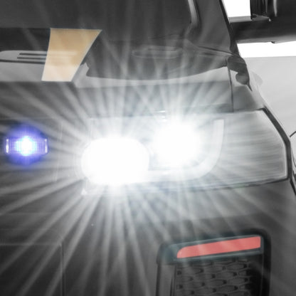 12V Kids Ride on Police Car with Remote and Siren Flashing Lights-Black