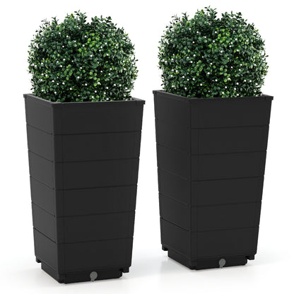 Modern Flower Planter for Front Porch and Lobby-Black