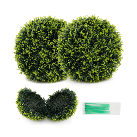 2 Pieces 18/22 Inches Indoor Outdoor Faux Decorative Balls for Patio Garden Front Door Balcony and Backyard-M Kids Crystal