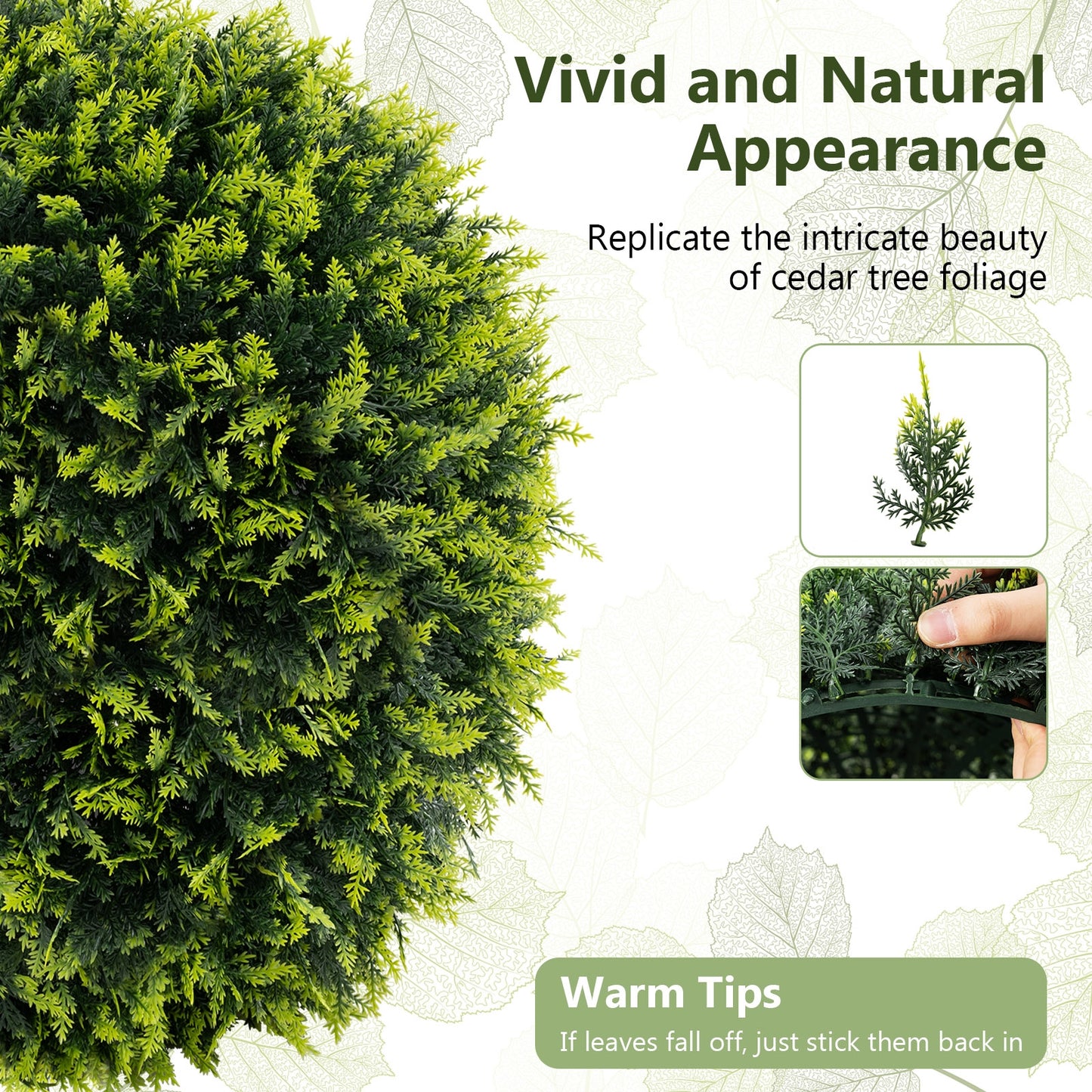 2 Pieces 18/22 Inches Indoor Outdoor Faux Decorative Balls for Patio Garden Front Door Balcony and Backyard-M Kids Crystal