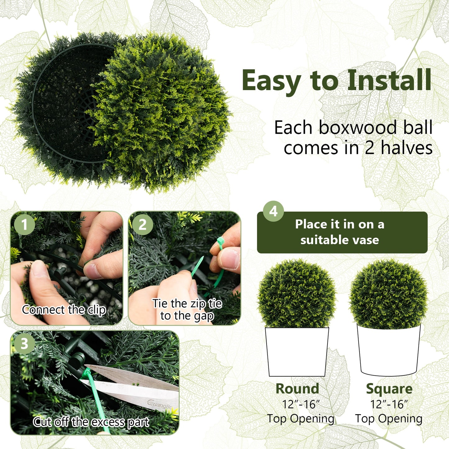 2 Pieces 18/22 Inches Indoor Outdoor Faux Decorative Balls for Patio Garden Front Door Balcony and Backyard-M Kids Crystal