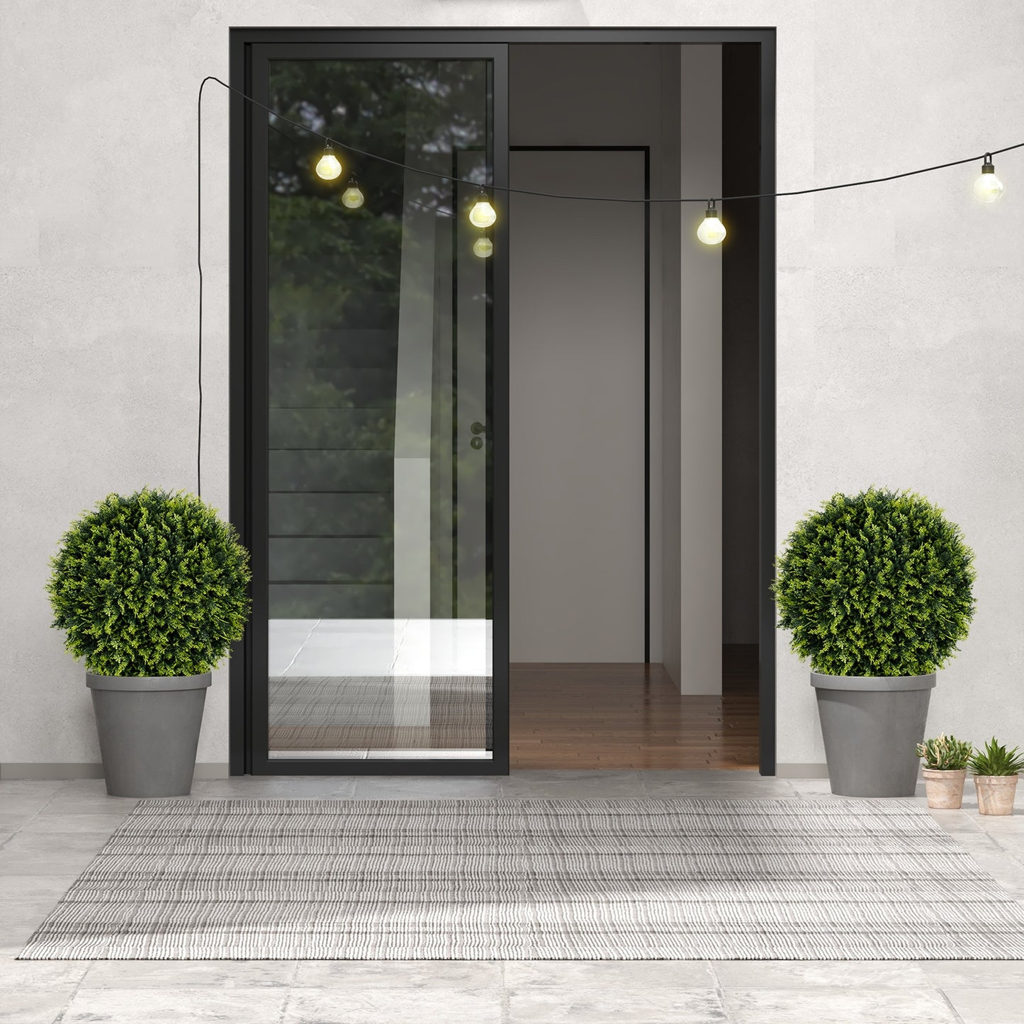 2 Pieces 18/22 Inches Indoor Outdoor Faux Decorative Balls for Patio Garden Front Door Balcony and Backyard-S Kids Crystal