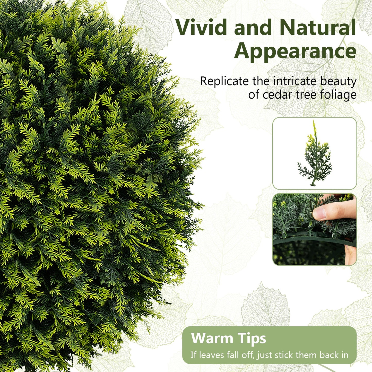 2 Pieces 18/22 Inches Indoor Outdoor Faux Decorative Balls for Patio Garden Front Door Balcony and Backyard-S Kids Crystal