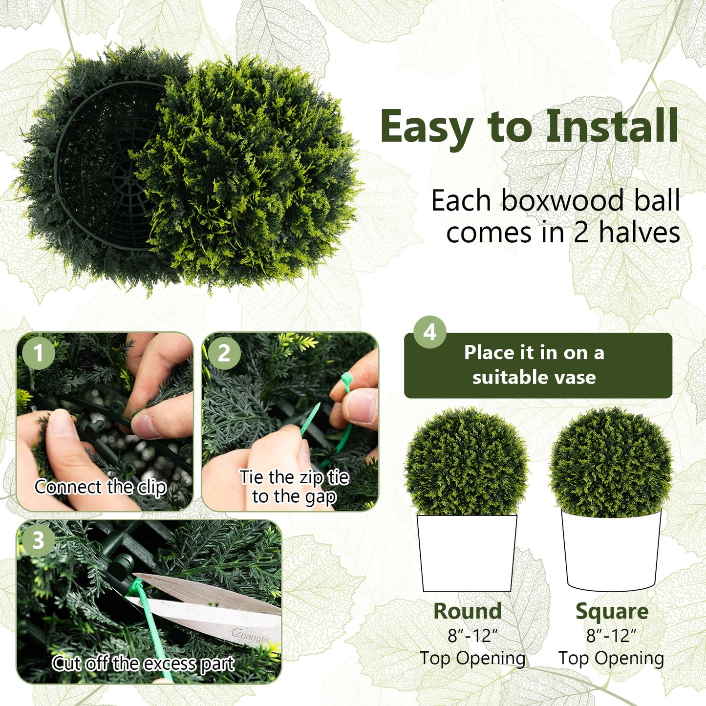 2 Pieces 18/22 Inches Indoor Outdoor Faux Decorative Balls for Patio Garden Front Door Balcony and Backyard-S Kids Crystal