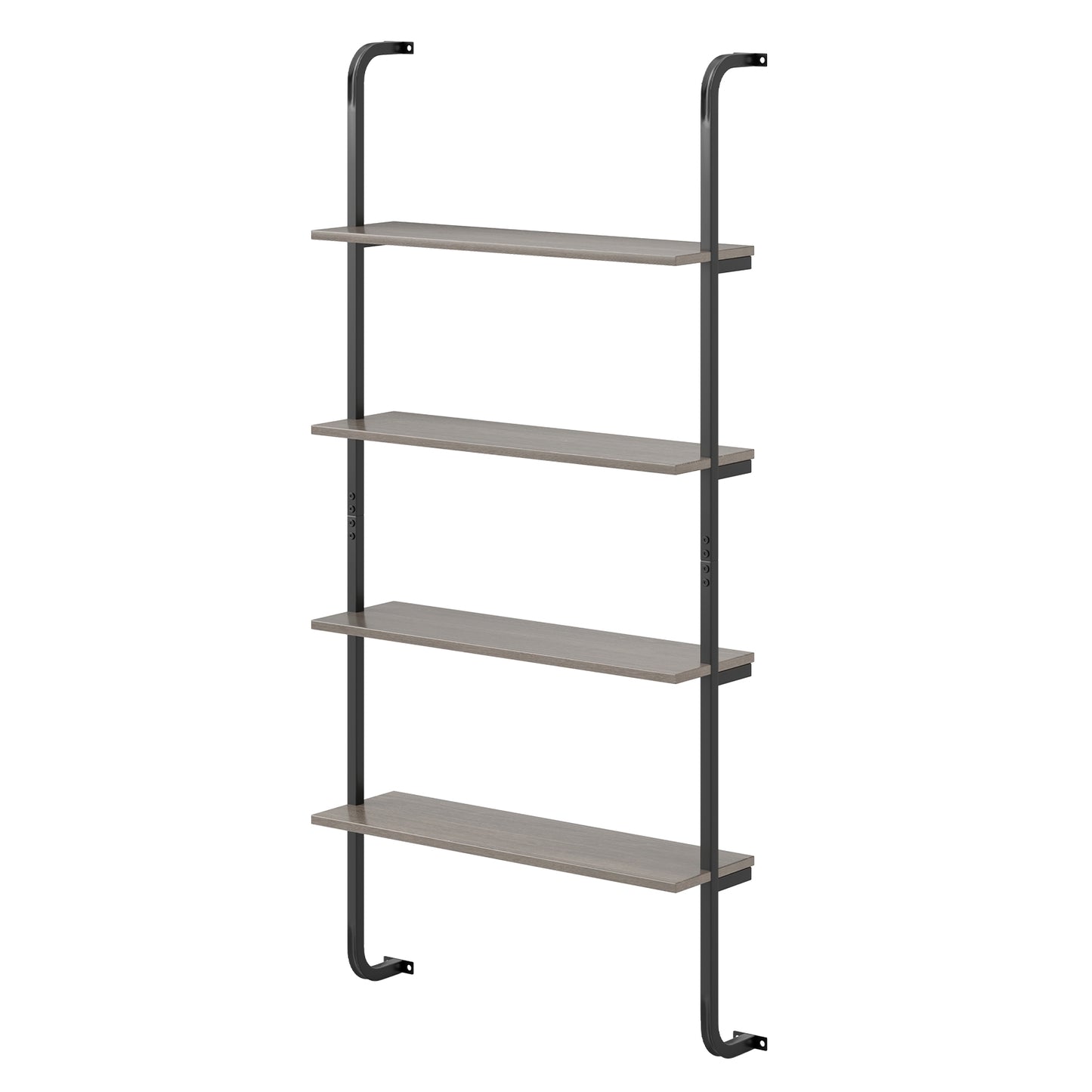 4-Tier Industrial Pipe Shelving with Metal Frame for Living Room Kitchen-Oak Kids Crystal