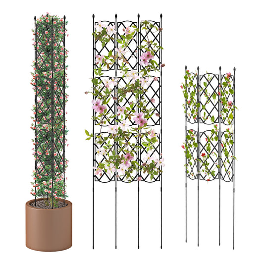 3-Pack Outdoor Plant Support Frame for Raised Garden Bed Kids Crystal
