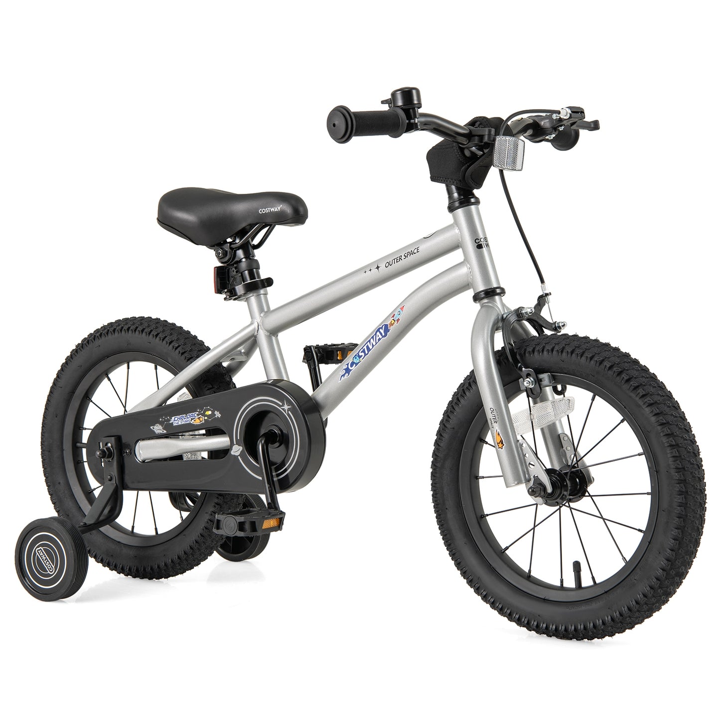 14-Inch Kids Bike Bicycle for Boys Girls 3-5 with High Carbon Steel Frame Kids Crystal