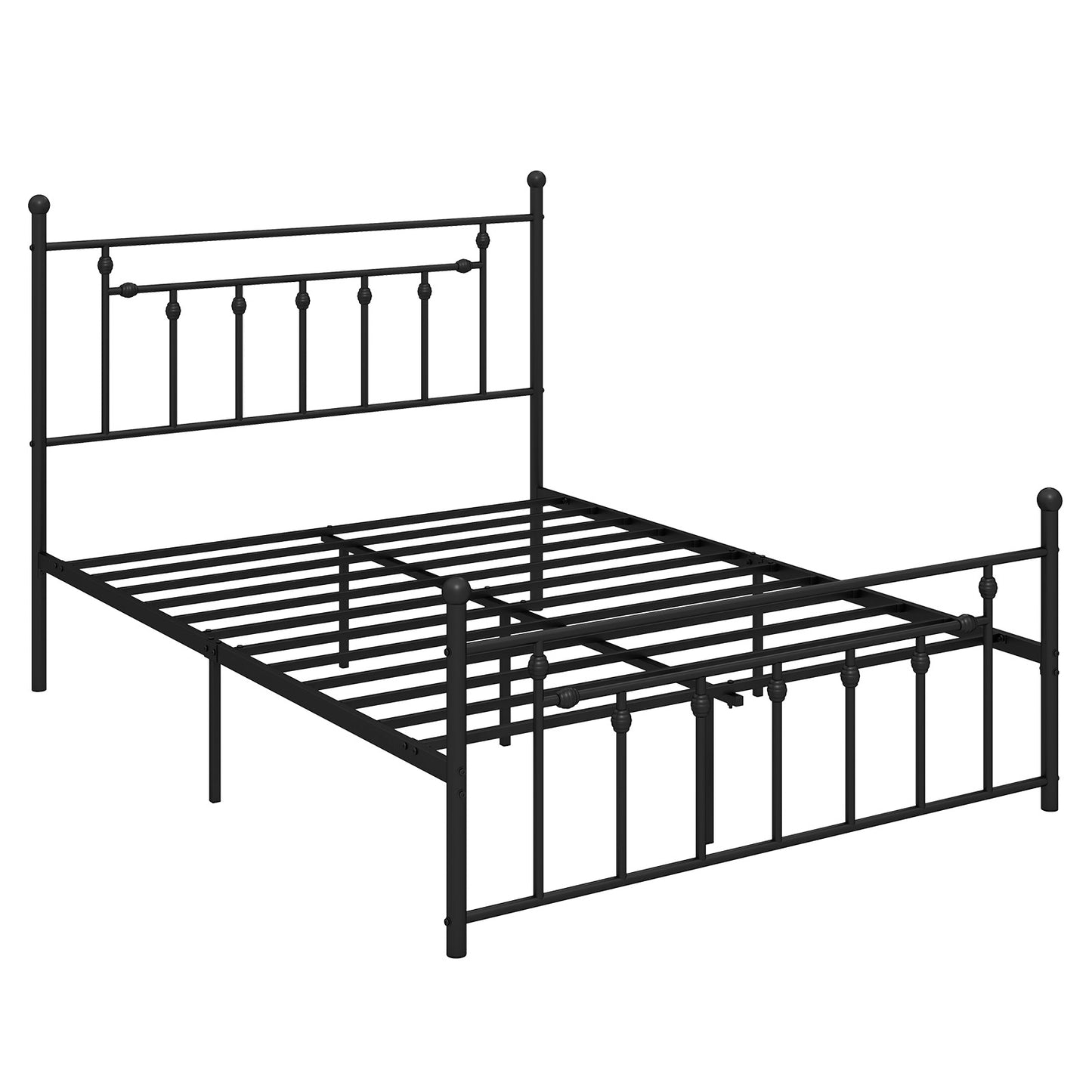 Full/Queen/Twin Size Heavy-duty Metal Bed Frame with Headboard-Queen Size Kids Crystal