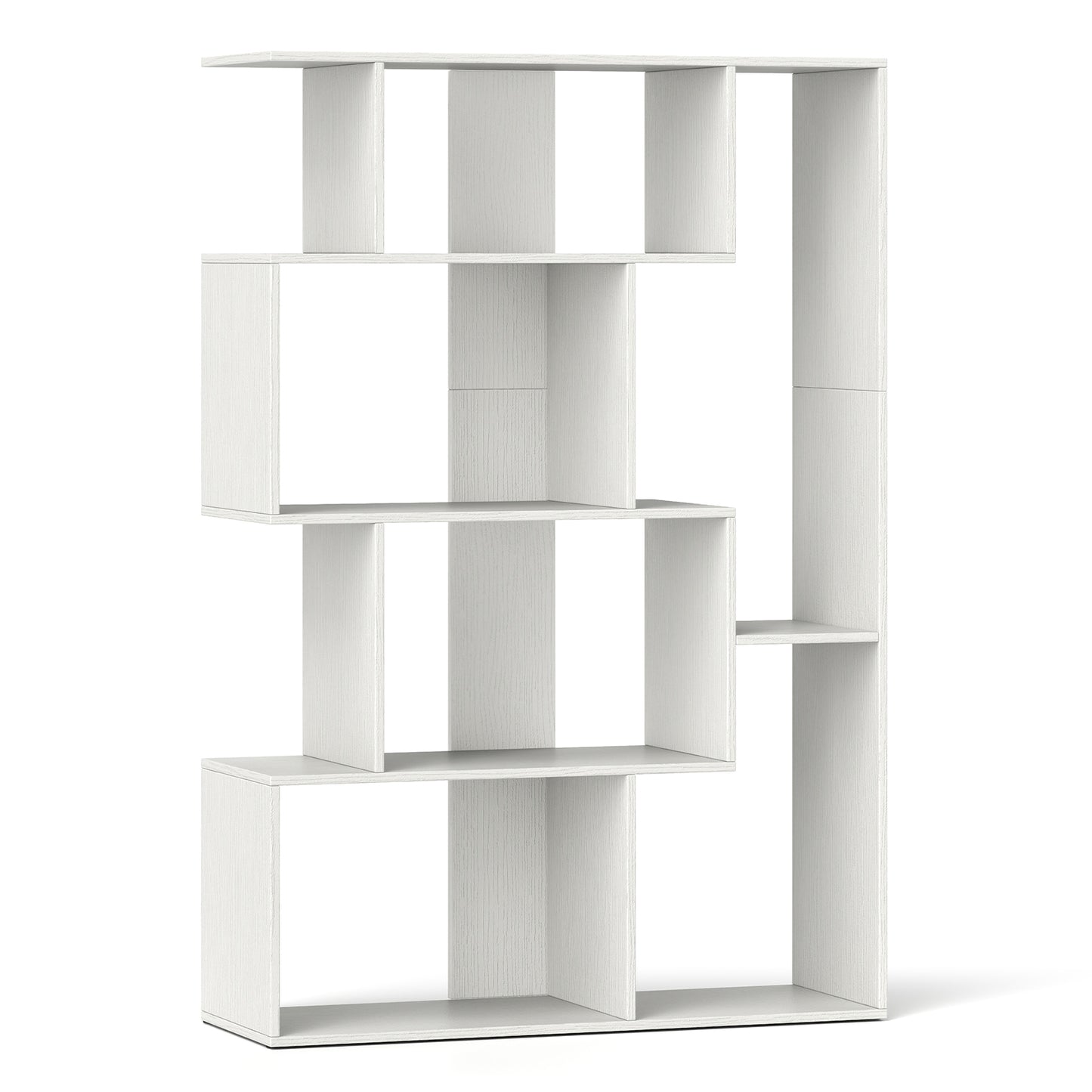 47 Inch 6-Cube Open-back Geometric Bookshelf for Bedroom Living Room-White Kids Crystal