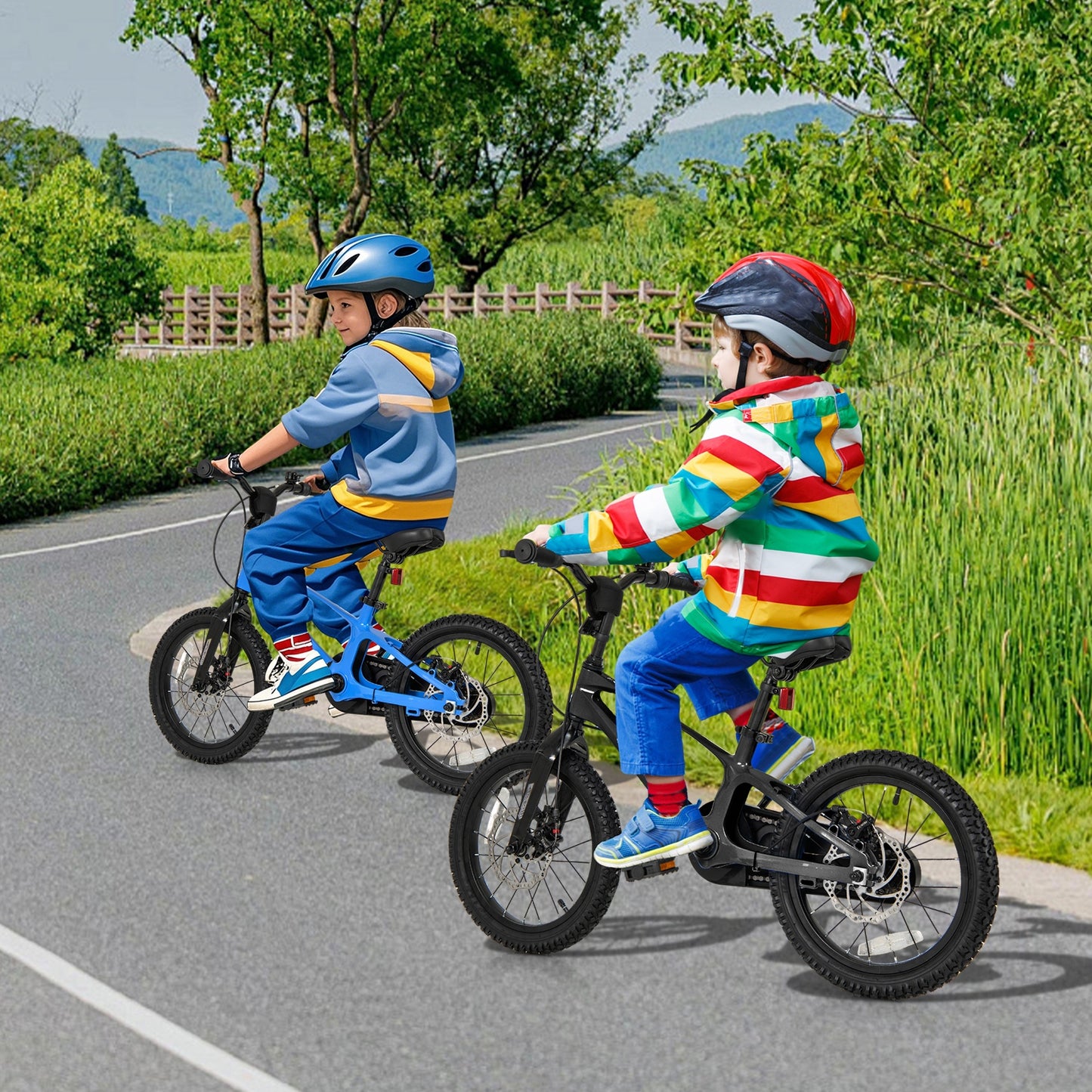 16 Inch Kids Bike Lightweight with 2 Removable Training Wheels for Aged 4-7-16 inches Kids Crystal