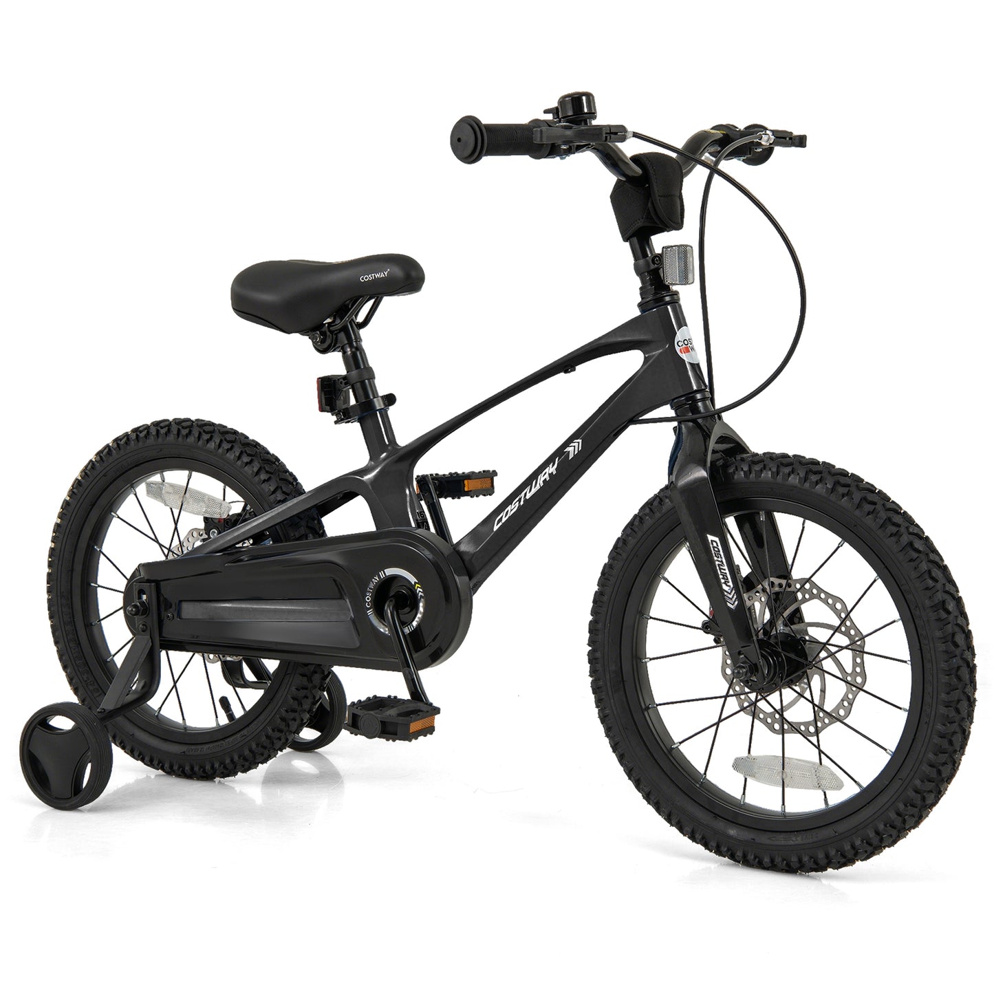 16 Inch Kids Bike Lightweight with 2 Removable Training Wheels for Aged 4-7-16 inches Kids Crystal
