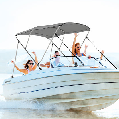3-Bow/4-Bow Boat Bimini Top Sun Shade Boat Canopy with Storage Boot-3-Bow