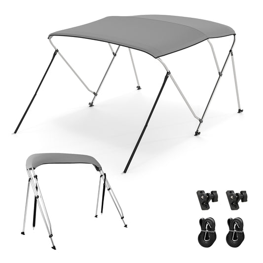 3-Bow/4-Bow Boat Bimini Top Sun Shade Boat Canopy with Storage Boot-3-Bow Kids Crystal