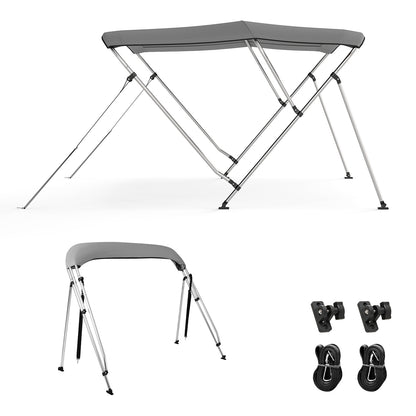 3-Bow/4-Bow Boat Bimini Top Sun Shade Boat Canopy with Storage Boot-3-Bow