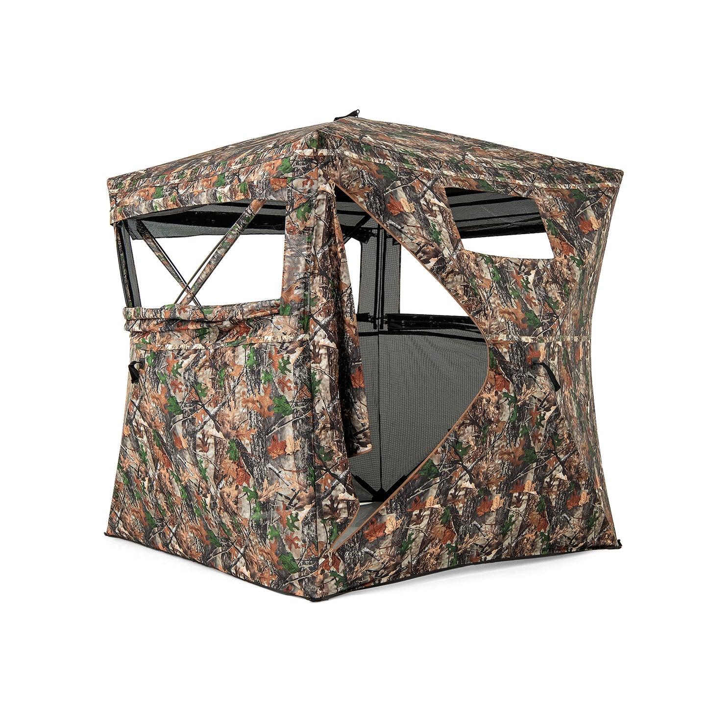 82 Inch Tall Hunting Blind 270° One Way See Through Ground Tent for 3-4 People Kids Crystal