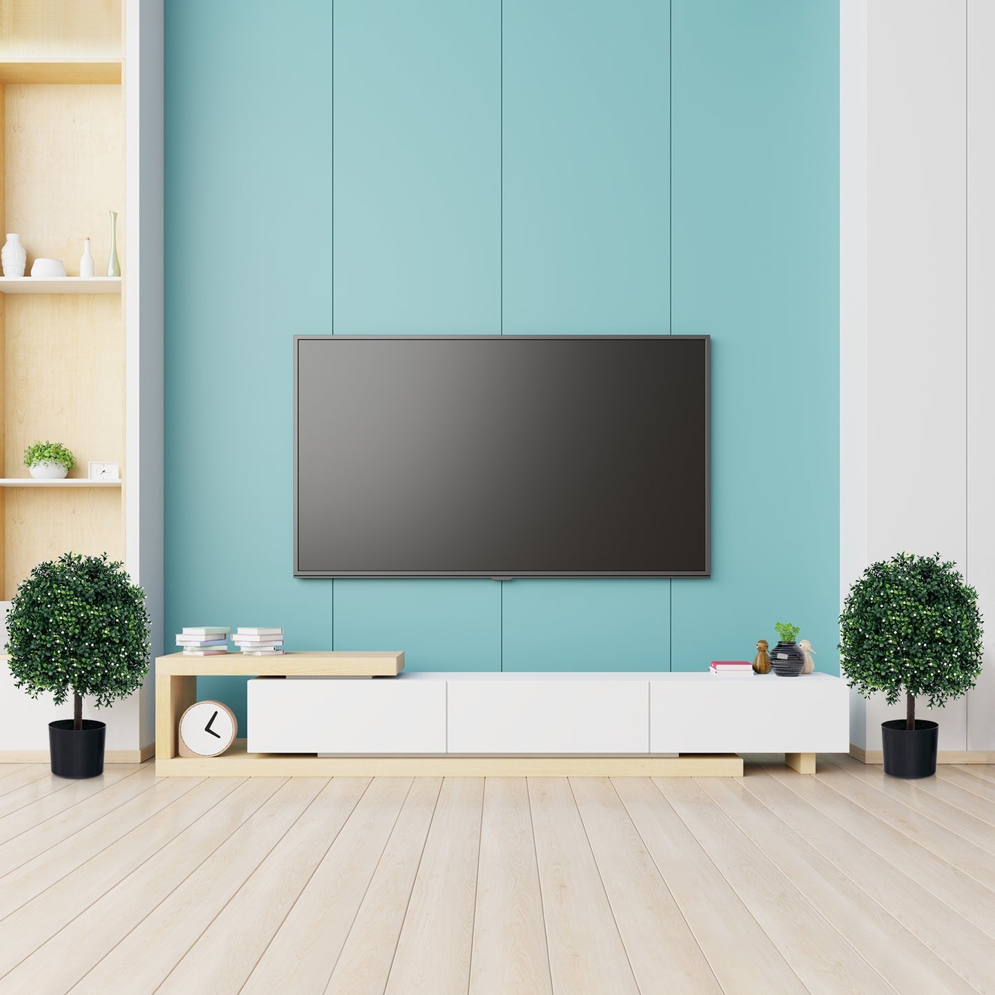 Artificial Boxwood Topiary Ball Tree Faux Bushes Ball Plants with UV Rated Leaves Kids Crystal