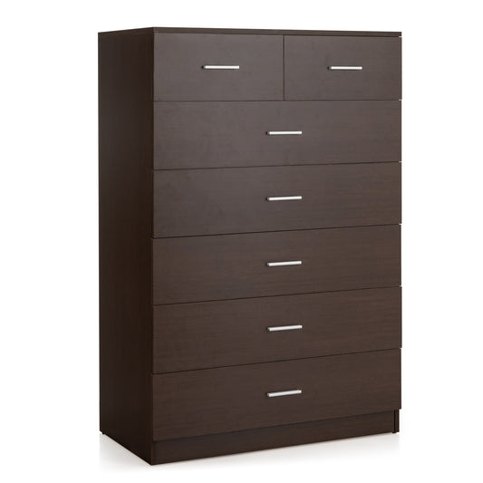 Wooden Chest of Drawers with Anti-toppling Device and Metal Handles Kids Crystal