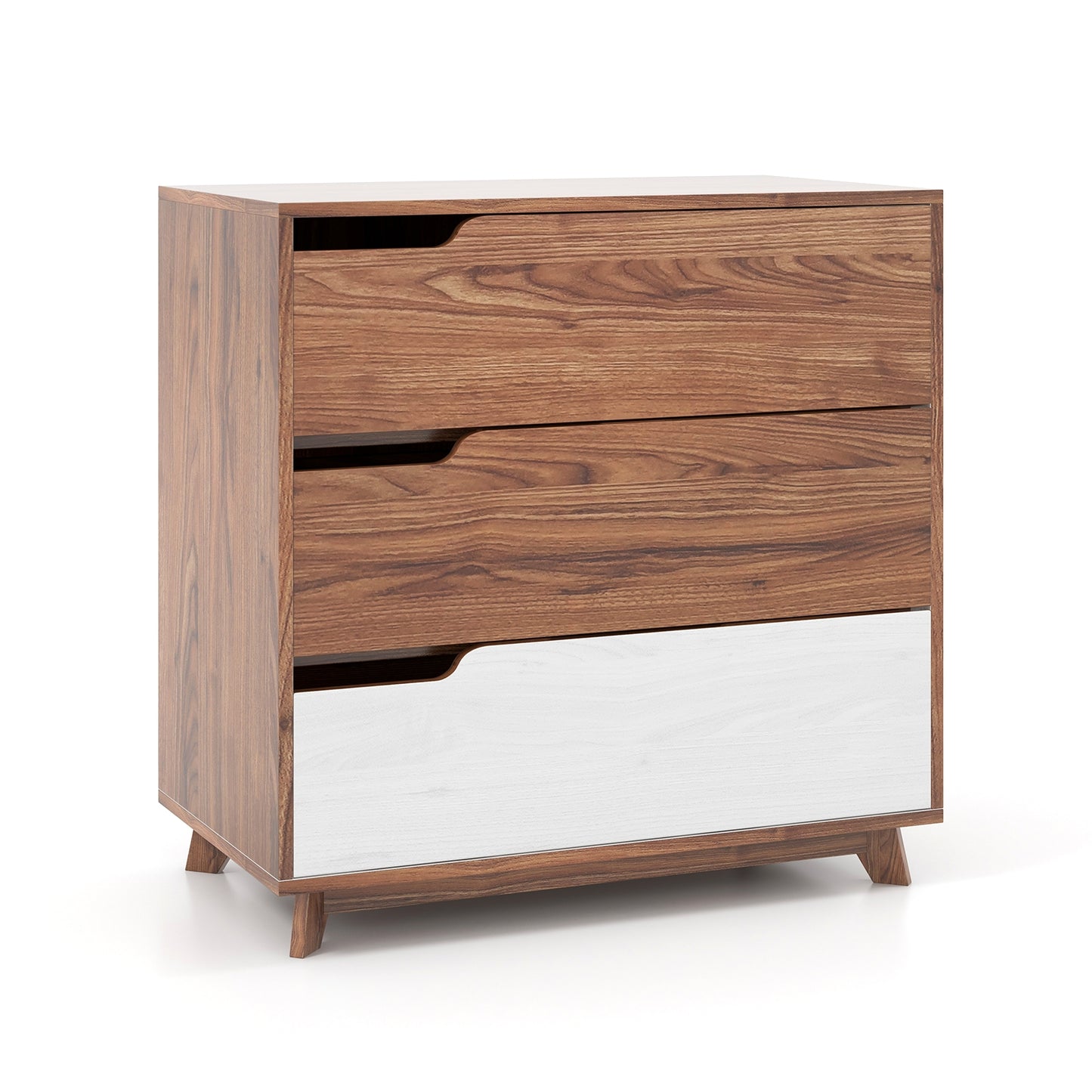 Rustic Farmhouse Wooden Storage Dresser for Bedroom Living Room-Brown Kids Crystal