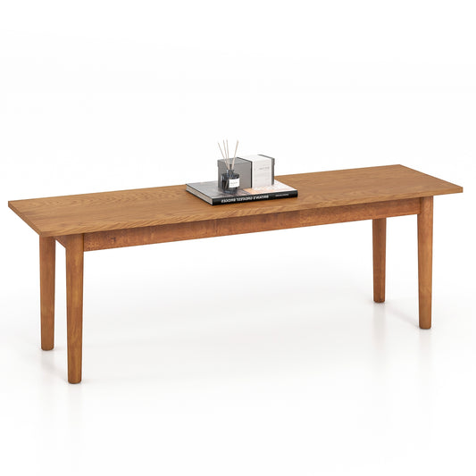 Solid Wood Dining Bench Entryway Bench with Rubber Wood Legs Kids Crystal