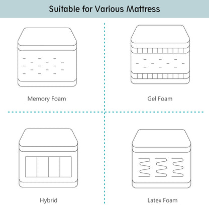Adjustable Electric Bed Frame with Massage Remote Control