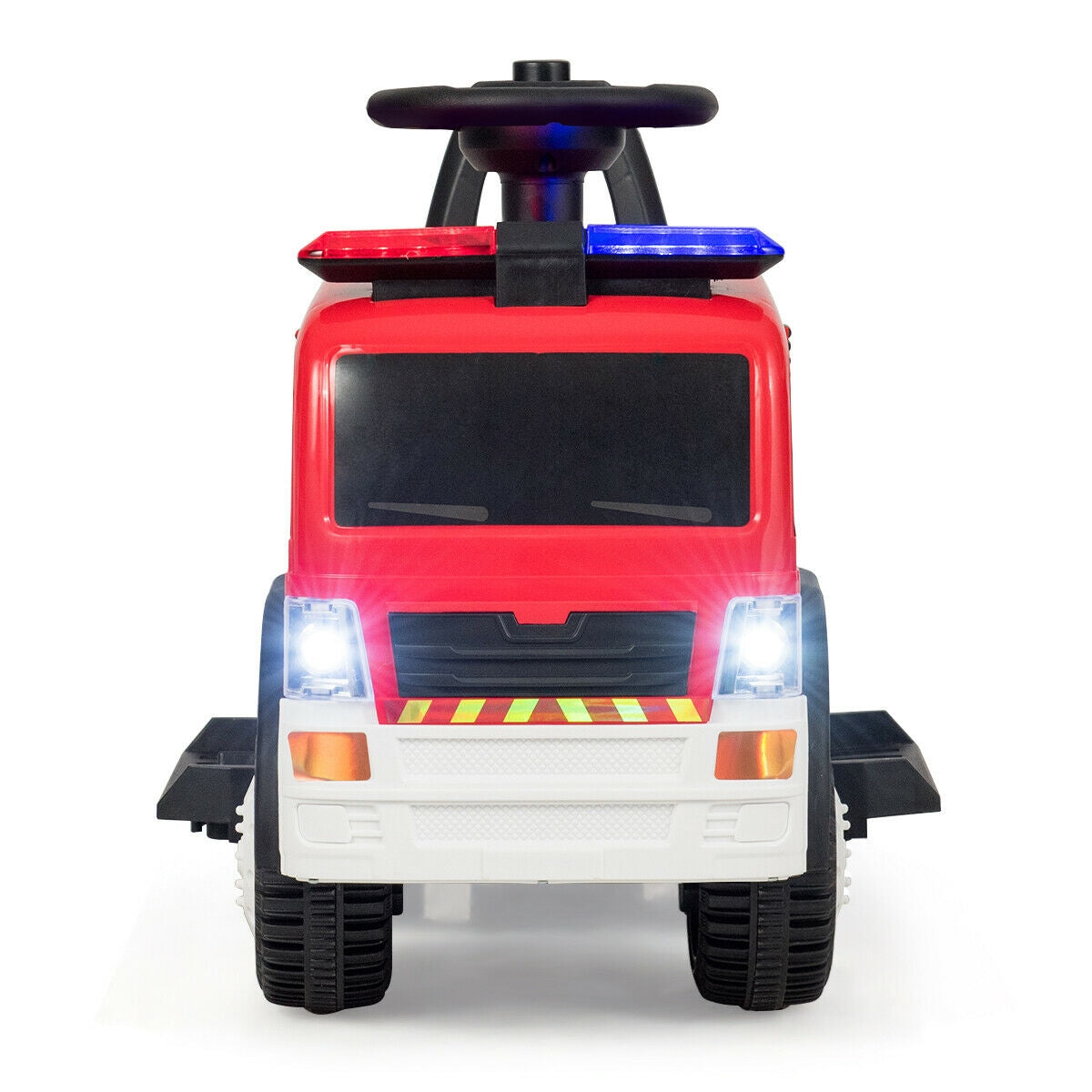 Kids 6V Battery Powered Electric Ride On Fire Truck Kids Crystal