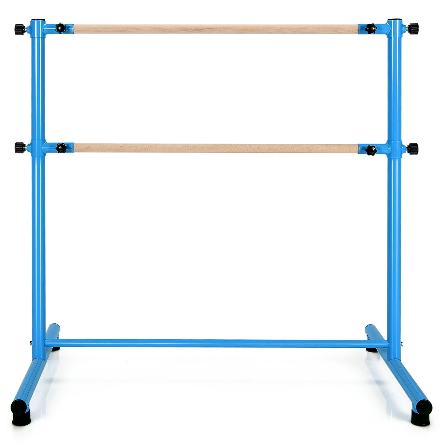 47 Inch Double Ballet Barre with Anti-Slip Footpads-Blue Kids Crystal