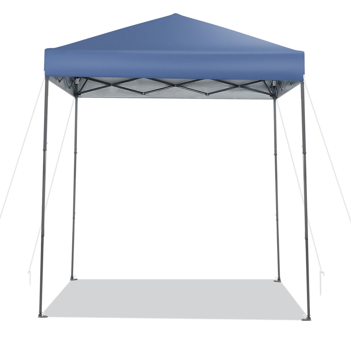 6.6 x 6.6 Feet Outdoor Pop-up Canopy Tent with UPF 50+ Sun Protection-Blue Kids Crystal