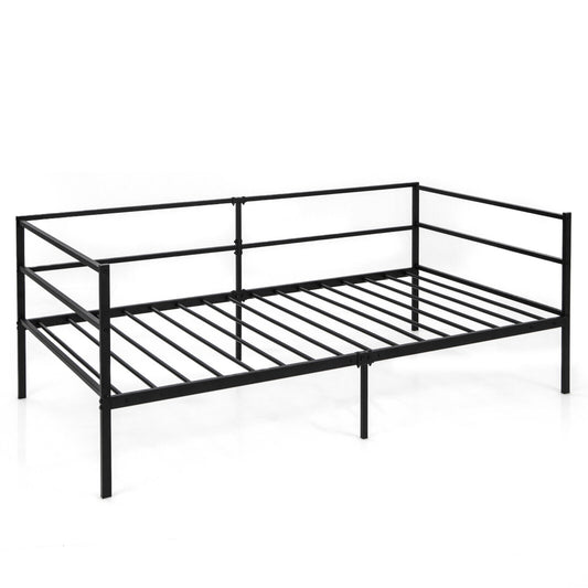 Twin Size Metal Daybed Frame for Living Room Bedroom Kids Crystal
