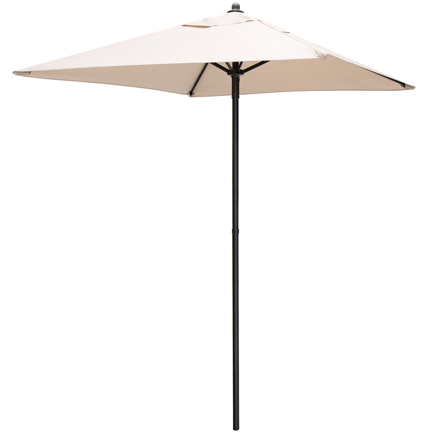 5 Feet Patio Square Market Table Umbrella Shelter with 4 Sturdy Ribs Kids Crystal