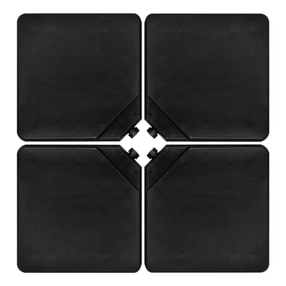 4 Pieces 13L Cantilever Offset Patio Umbrella Base with Easy-Fill Spouts