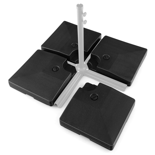 4-Piece 20L Cantilever Offset Patio Umbrella Base Kids Crystal