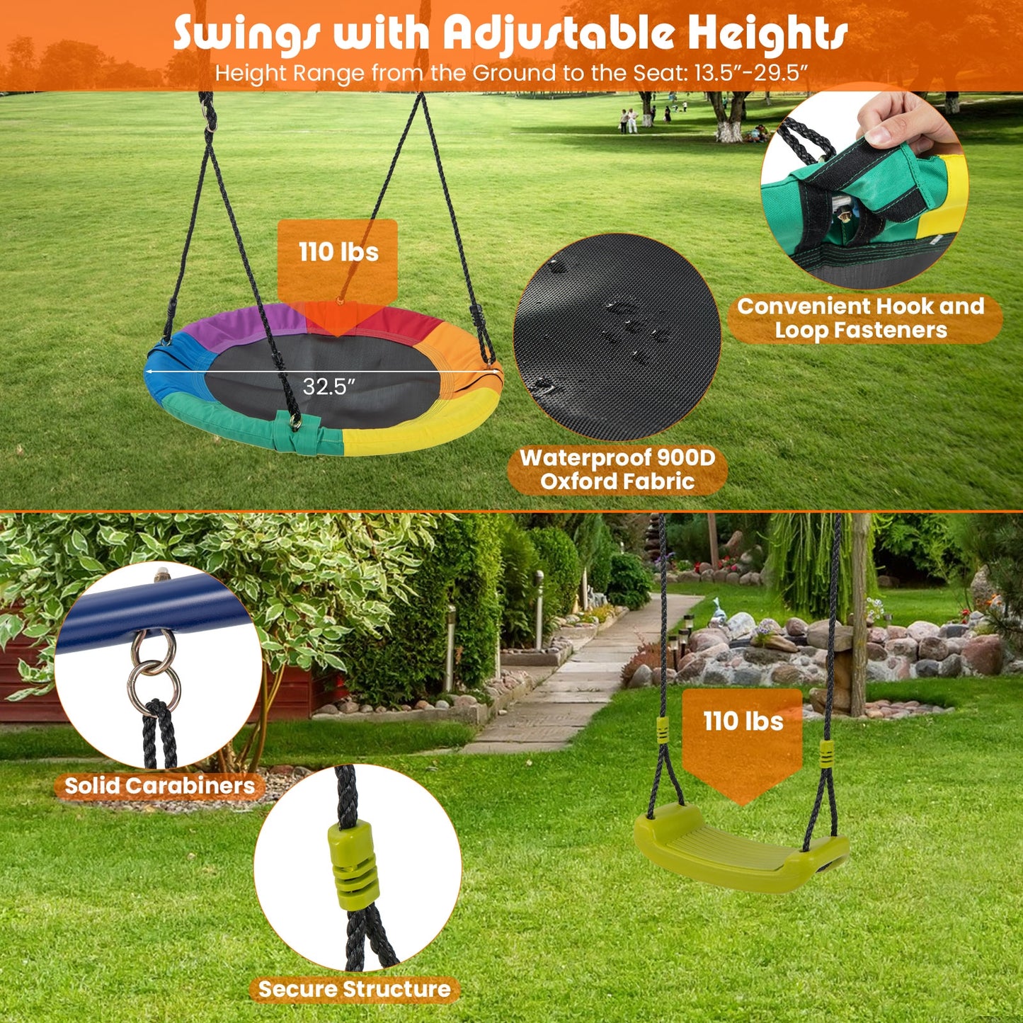 4-in-1 Heavy-Duty Metal Playset with Slide and Basketball Hoop Kids Crystal