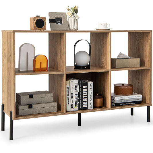 Open-Back Bookshelf with Drawer for Study-Natural Kids Crystal